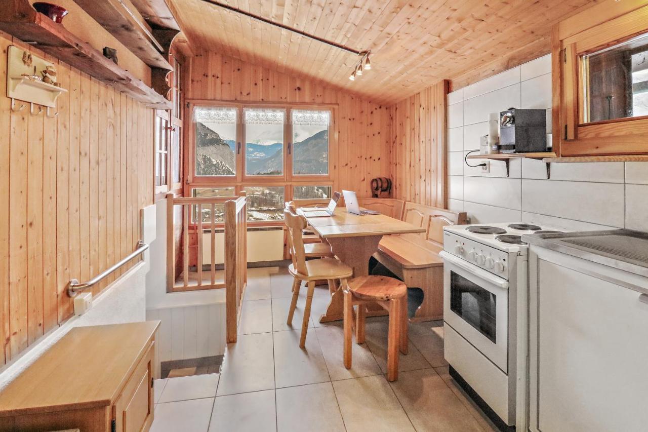 Charmant Chalet Dans La Montagne Proche De Verbier Sembrancher Exteriör bild