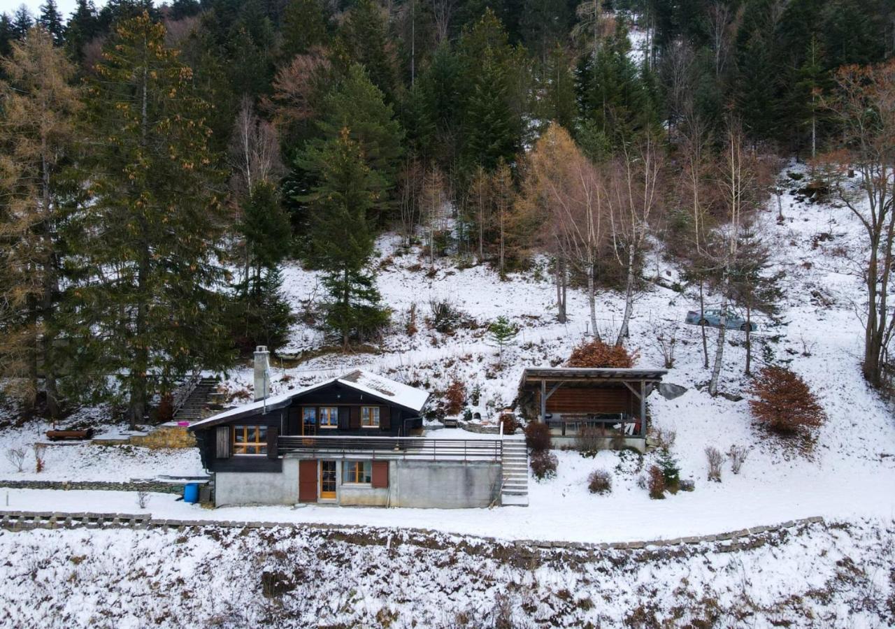 Charmant Chalet Dans La Montagne Proche De Verbier Sembrancher Exteriör bild