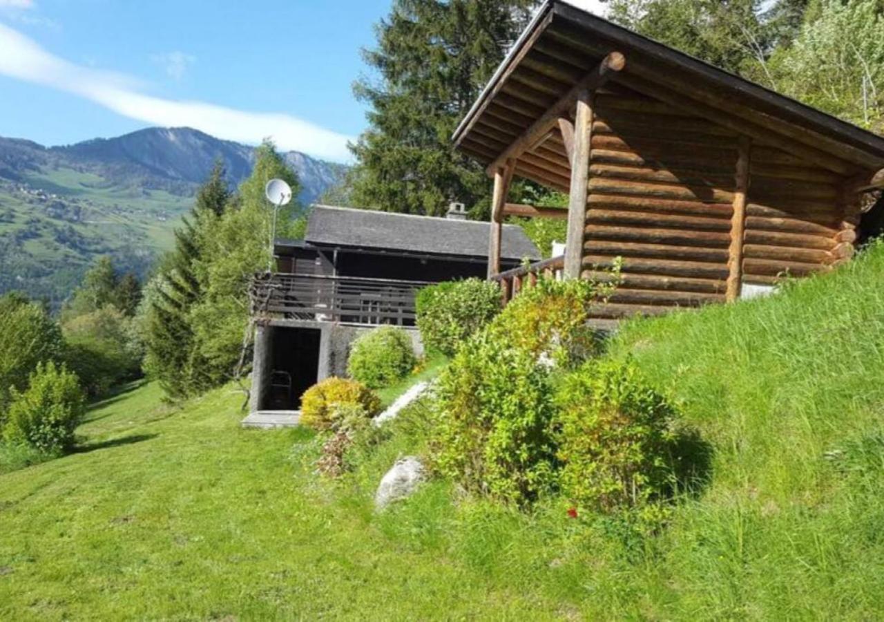 Charmant Chalet Dans La Montagne Proche De Verbier Sembrancher Exteriör bild